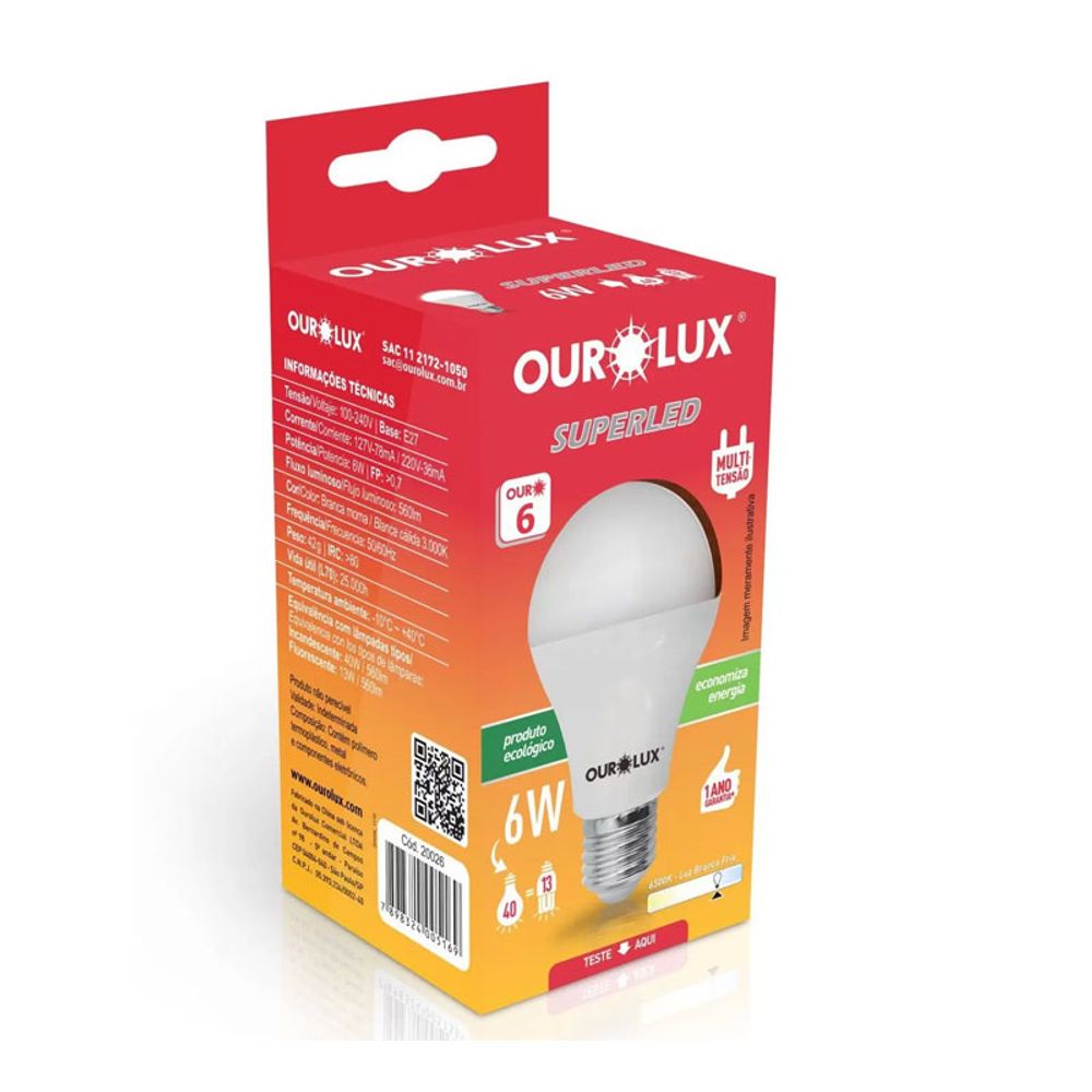 LAMP-SUPERLED-OURO-6W-BIV-6500K-