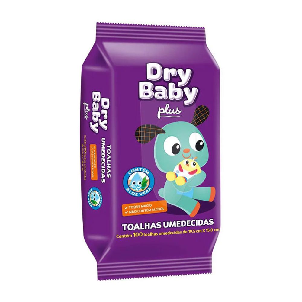 TOALHA-UMED-TENA-DRYBABY-PLUS-100UN