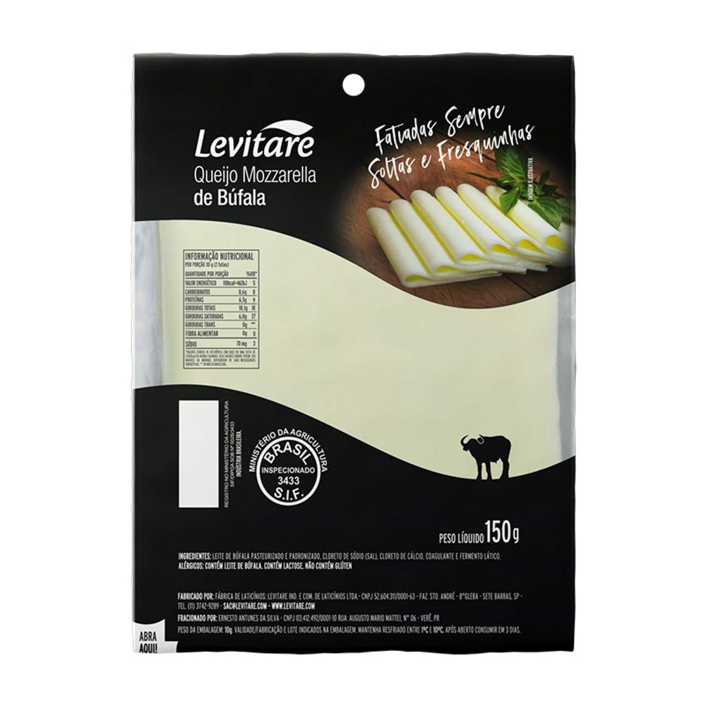 QUEIJO-LEVIT-MOZZARELLA-BUFALA-FAT-150G