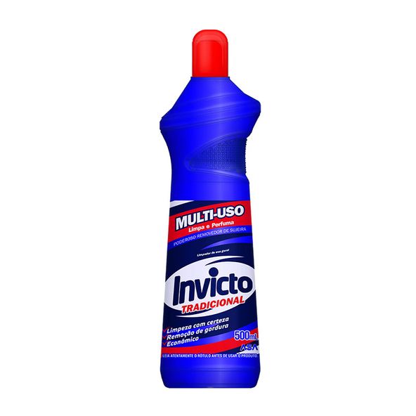 Multiuso Invicto Tradicional 500ml - Azul Atacarejo