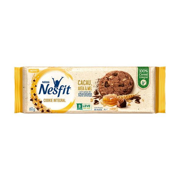BISC-COOKIE-NESFIT-CACAU-E-MEL-60G