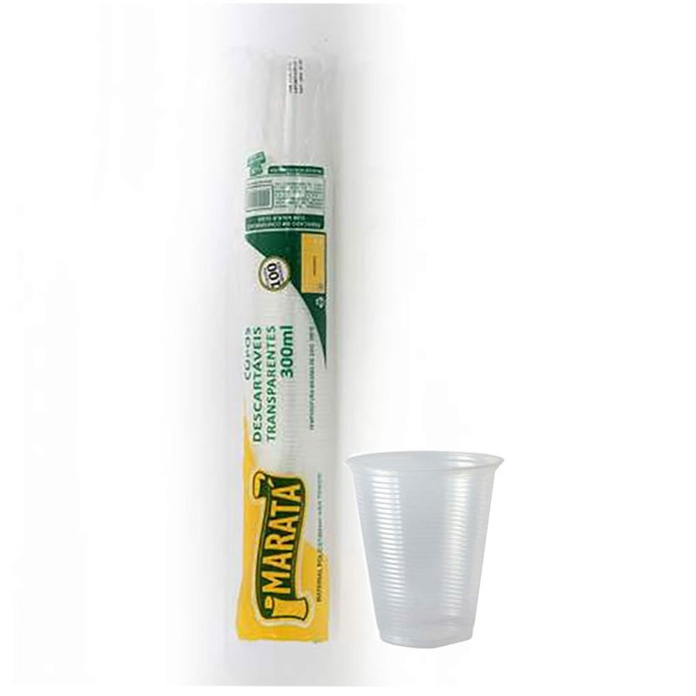 Copo Descartável Maratá Para Água 200ml Branco C/100unidades - Cheffe House