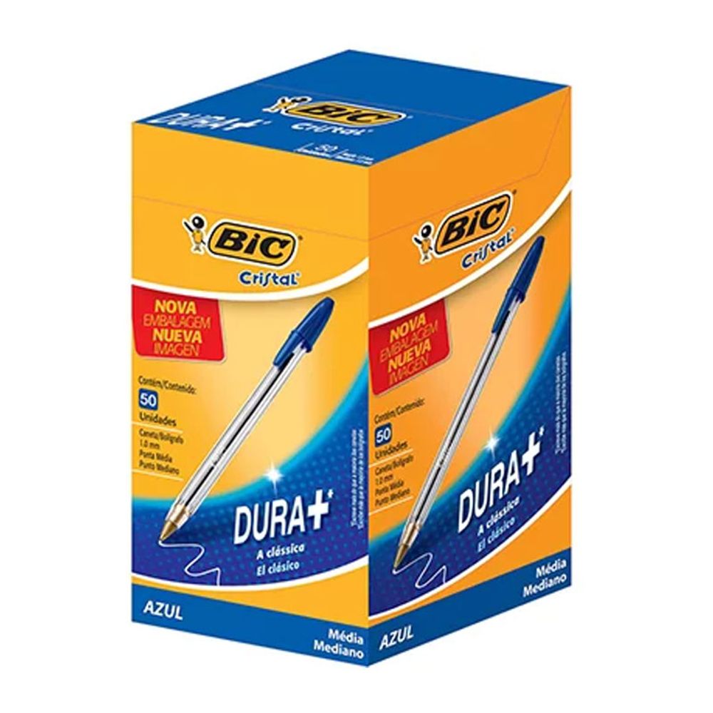 CANETA-ESFER-AZ-CRISTAL-BIC-C-50UN