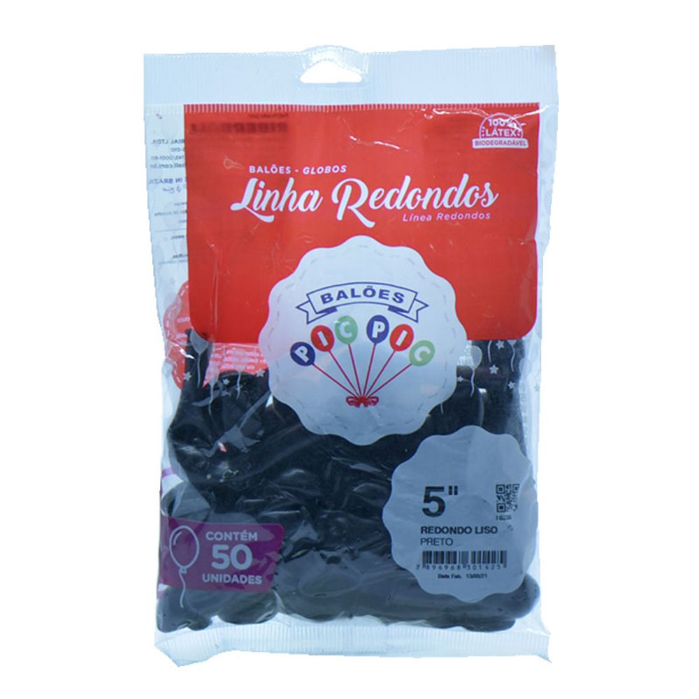 BALAO-PIC-PIC-5-RED-PRETO-50UN