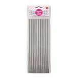 CANUDO-PAPEL-6X200MM-PRATA-MET-12UN