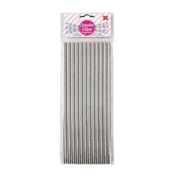 CANUDO-PAPEL-6X200MM-PRATA-MET-12UN