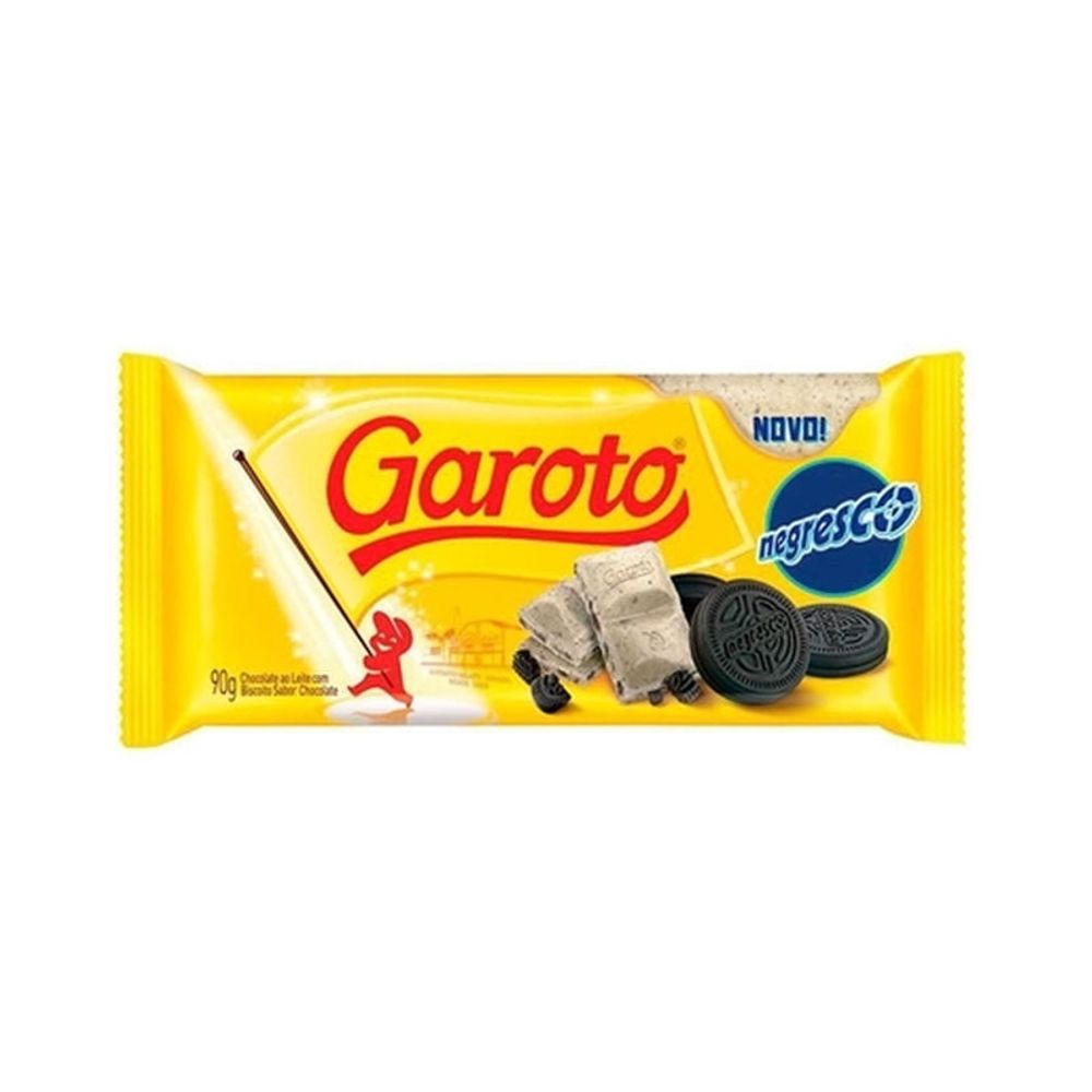 Barra Chocolate Garoto Negresco 90G Azul Atacarejo