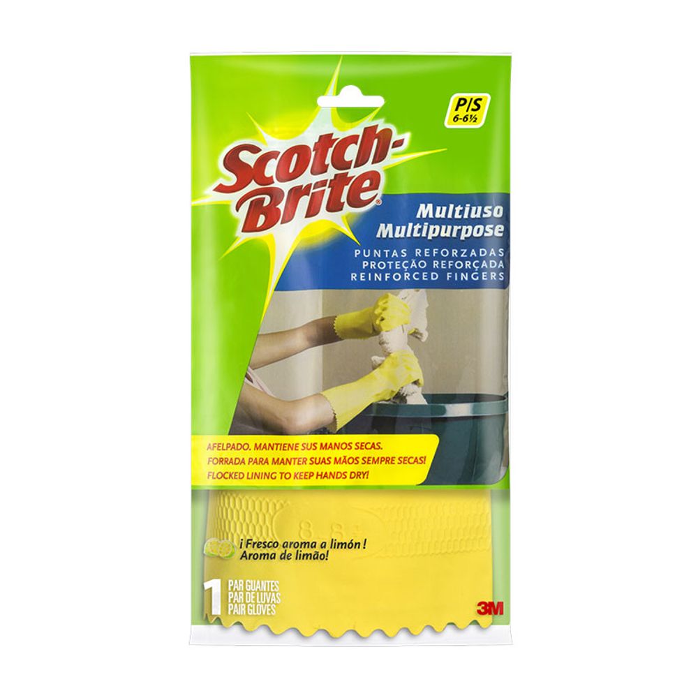 LUVAS-SCOTCH-BRITE-MULTIUSO-PEQ.AMARELA