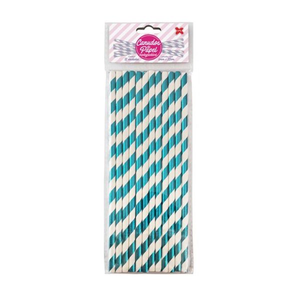 CANUDO-PAPEL-6X200MM-LIST-AZUL-MET-12UN