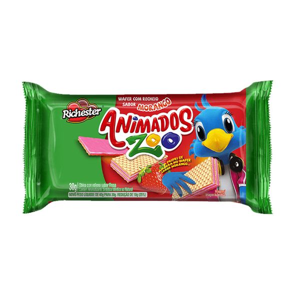 BISC-WAFER-RICH-ANIM-30G-MORANGO