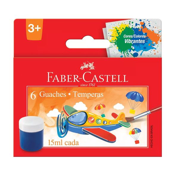 TINTA-GUACHE-FABER-15ML-CORES-6UN