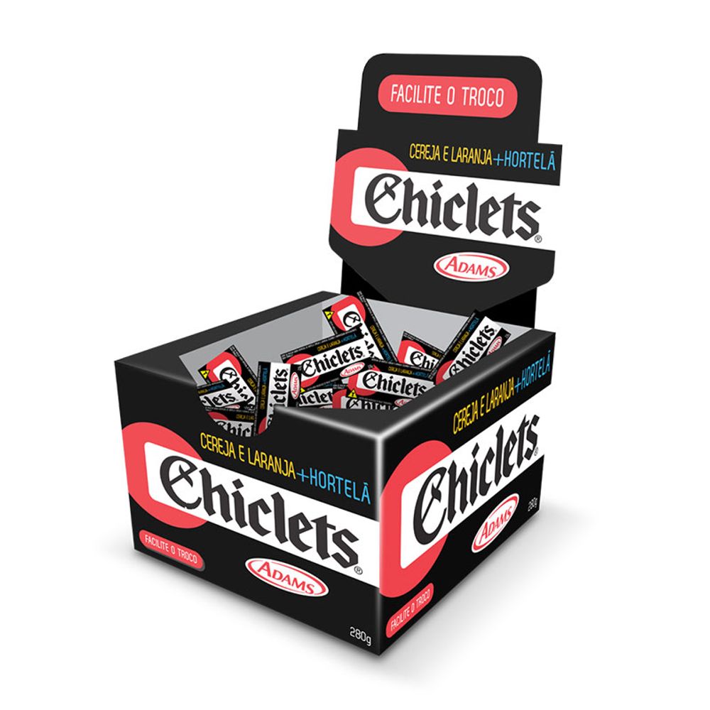 GOMA-MASCAR-CHICLETS-CEREJA-LARAN-280G