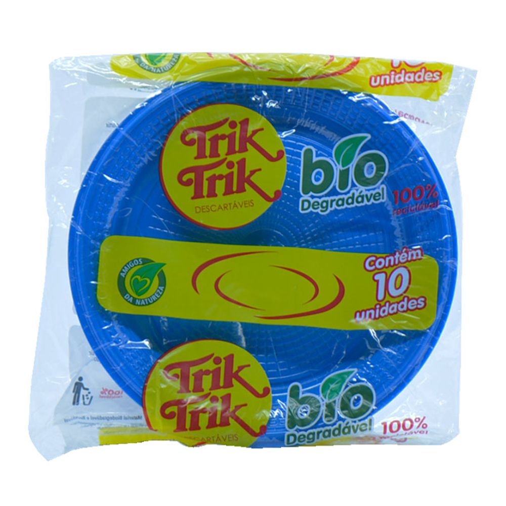 PRATO-BIODEGRAD-TRIK-15CM-AZUL