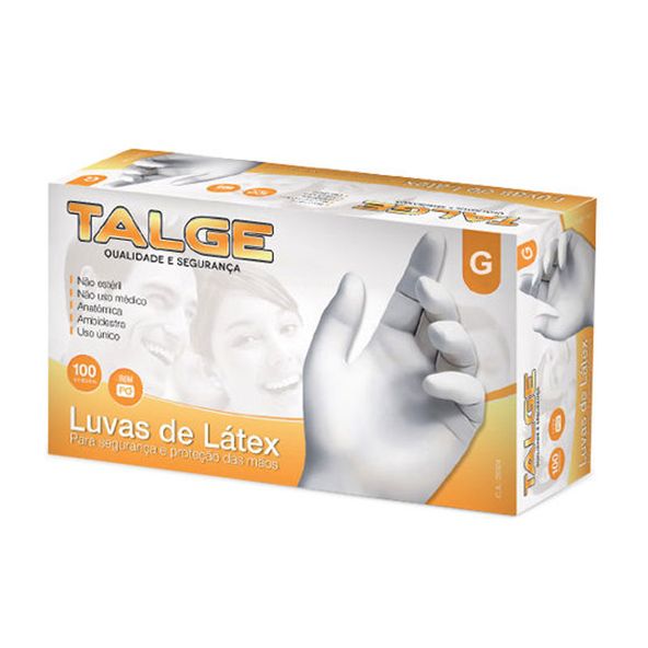 LUVA-DESCART-TALGE-LATEX-G-100UN-PROF