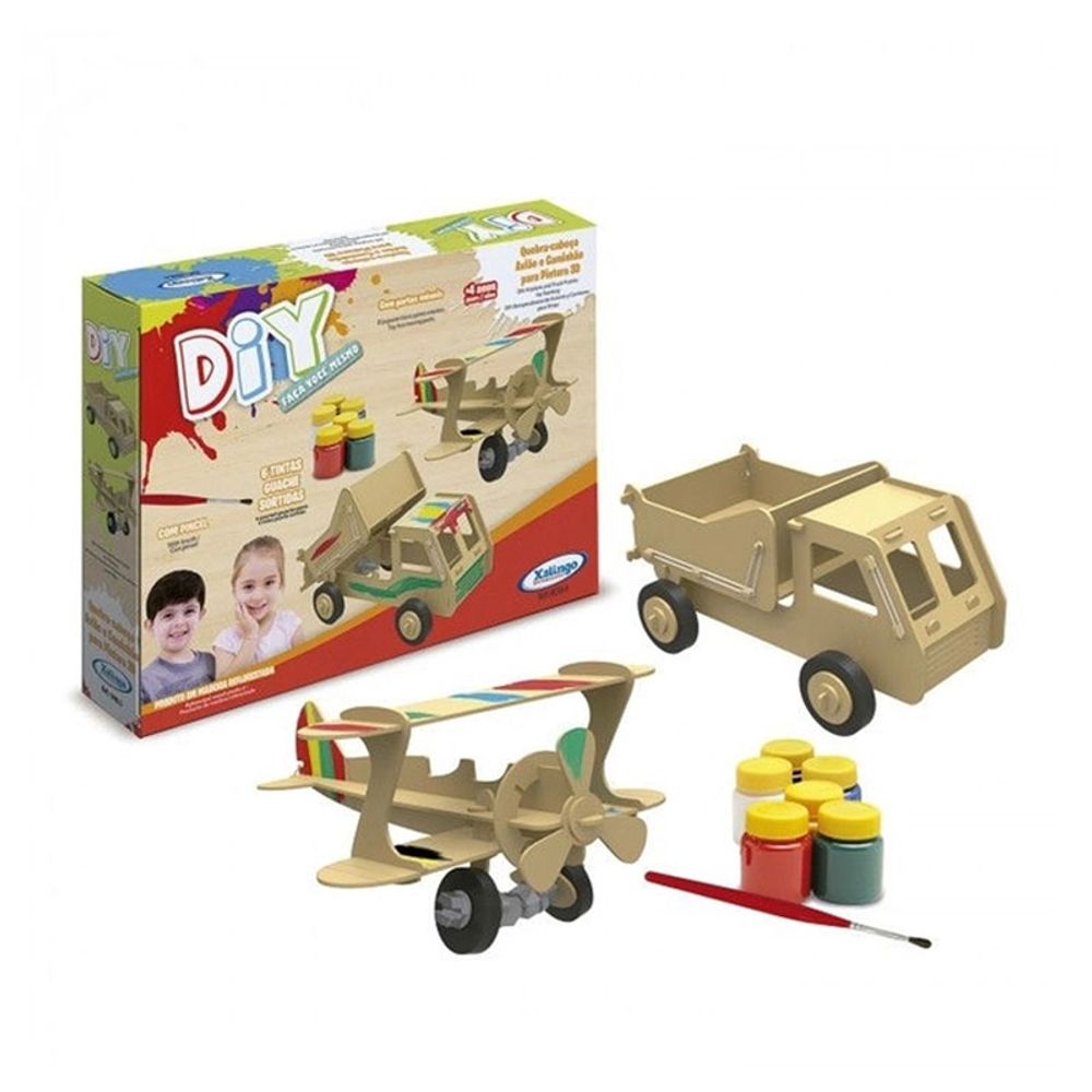 QUEBRA-CABECA-AVIAO-E-CAMINHAO-3D-XALING