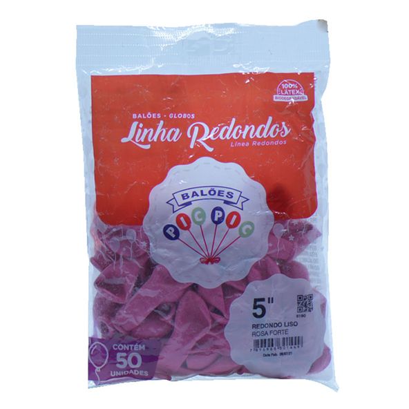 BALAO-PIC-PIC-5-RED-ROSA-FORTE-50UN