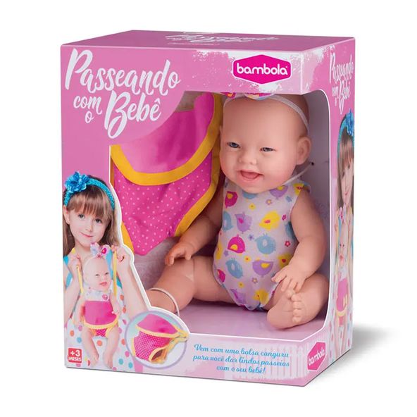 BONECA-BAMBOLA-PASSEANDO-COM-BEBE-