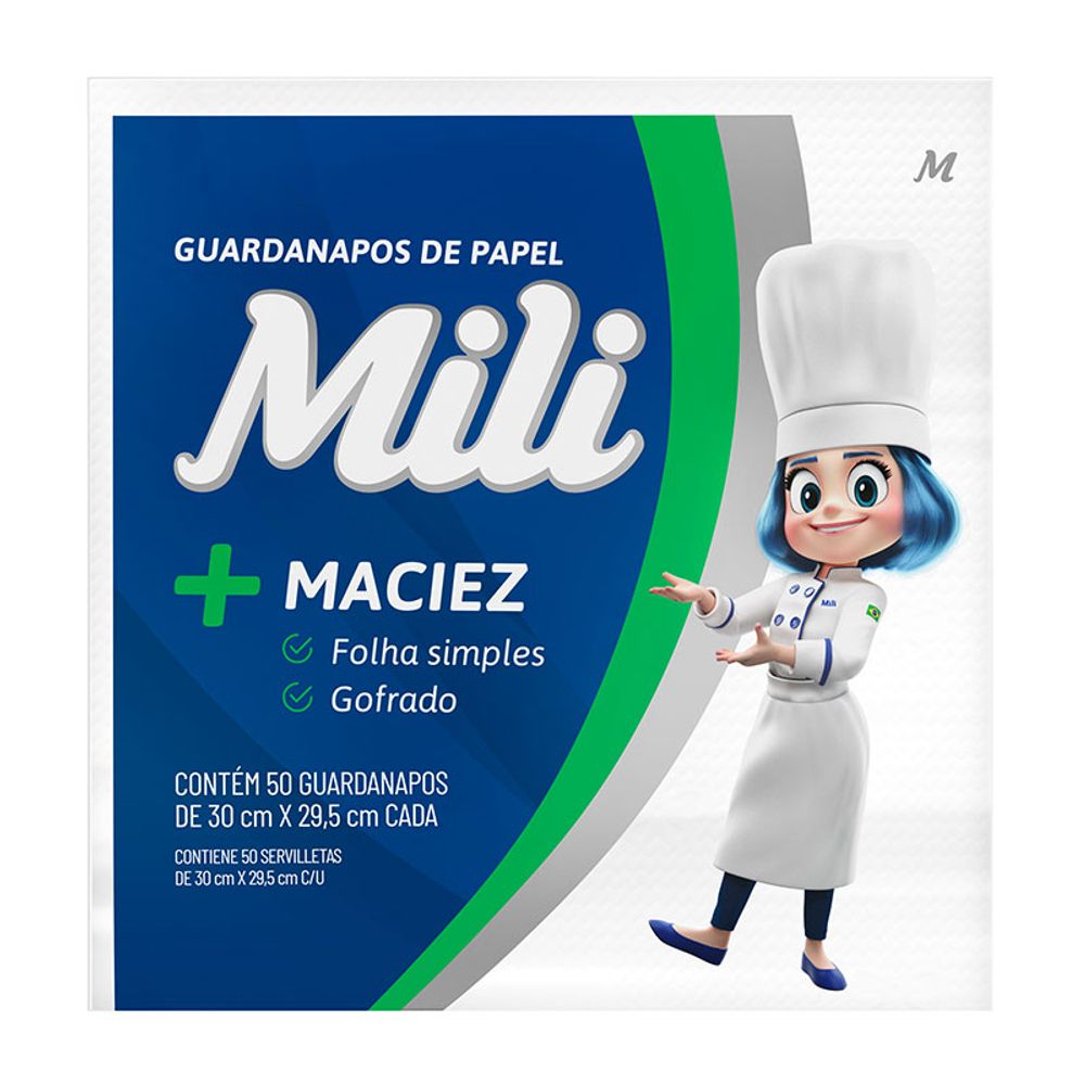 GUARDANAPO-MILI-30X295CM-C-50-UN