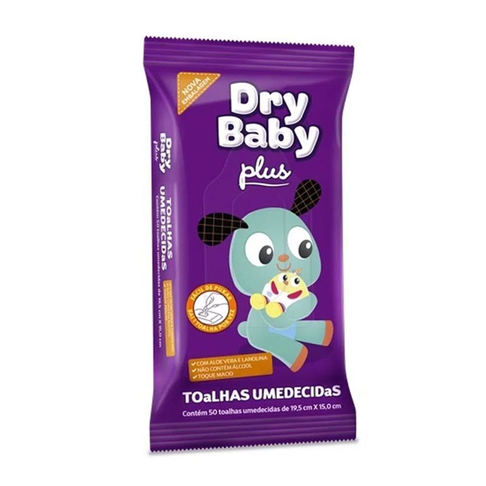 TOALHA-UMED-TENA-DRYBABY-PLUS-50UN