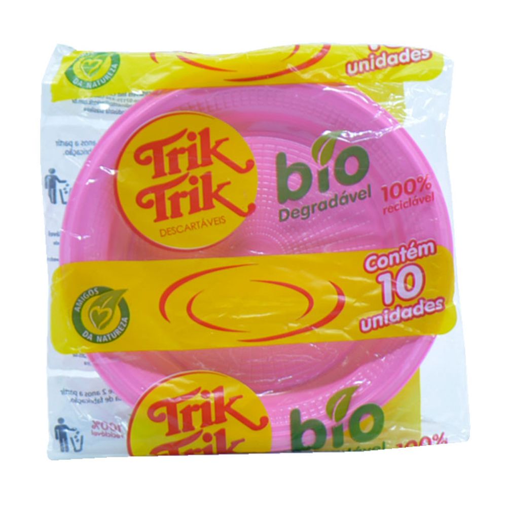 PRATO-BIODEGRAD-TRIK-15CM-ROSA-1X10UN-