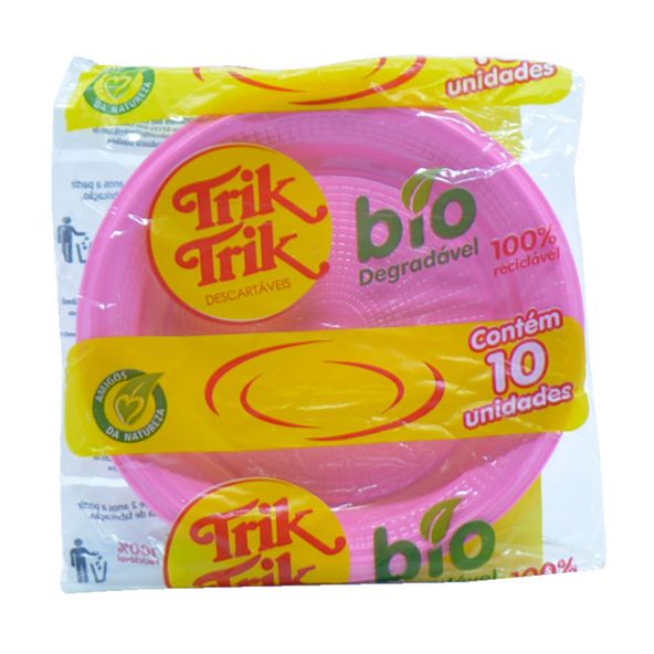 PRATO-BIODEGRAD-TRIK-15CM-ROSA-1X10UN-