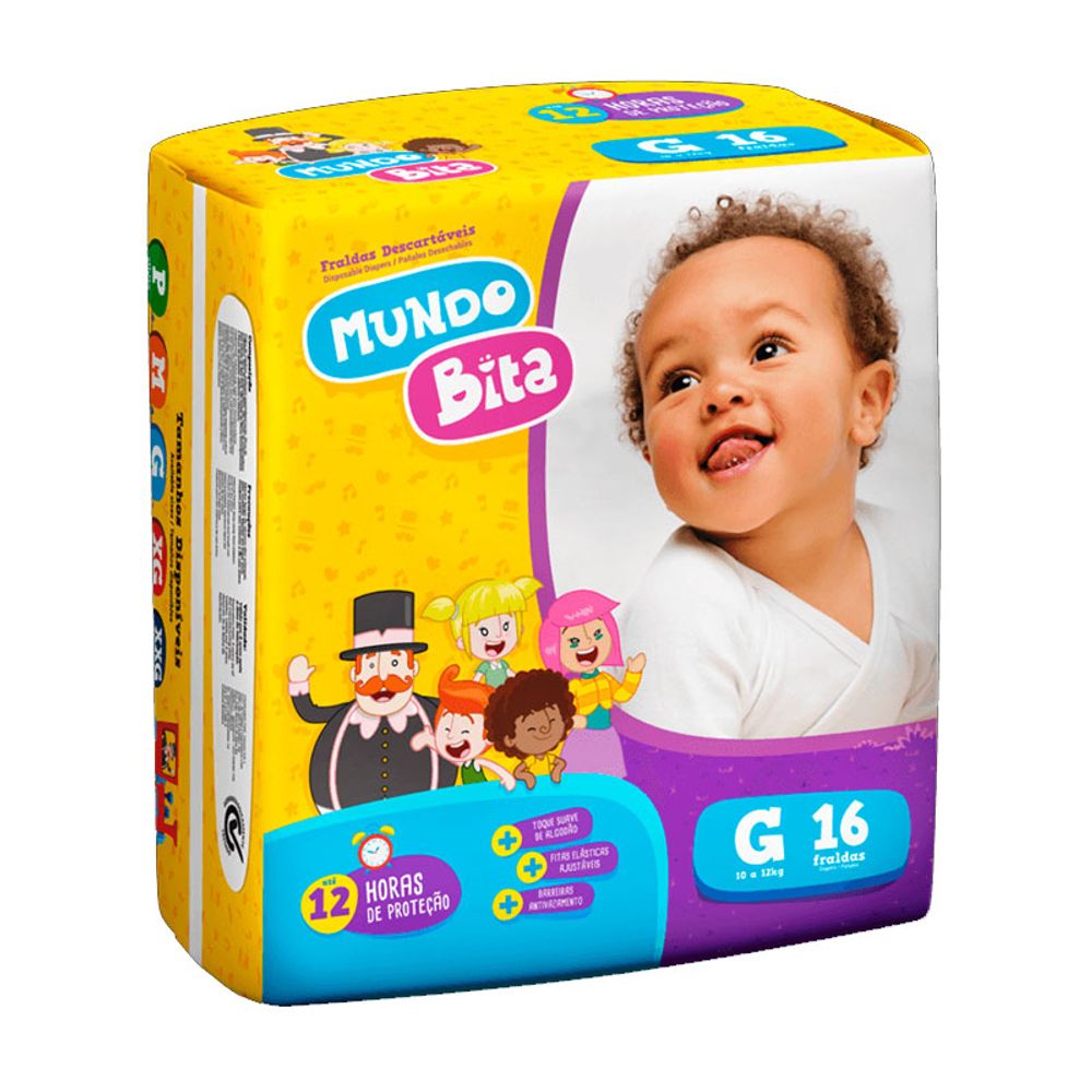 FRALDA-MUNDO-BITA-JUMBINHO-G-1X16UN