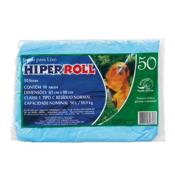 SACO-LIXO-HIPERROLL-50L-AZUL-10UN