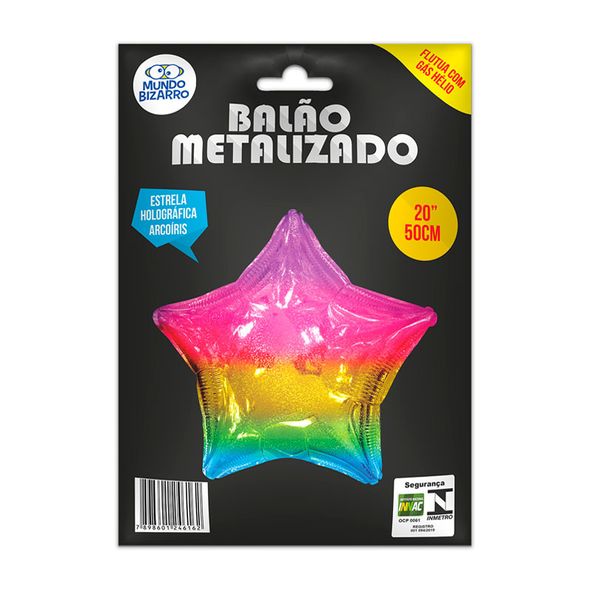 BALAO-METAL-20-MB-HOLOG-ESTRELA-ARC-IRIS