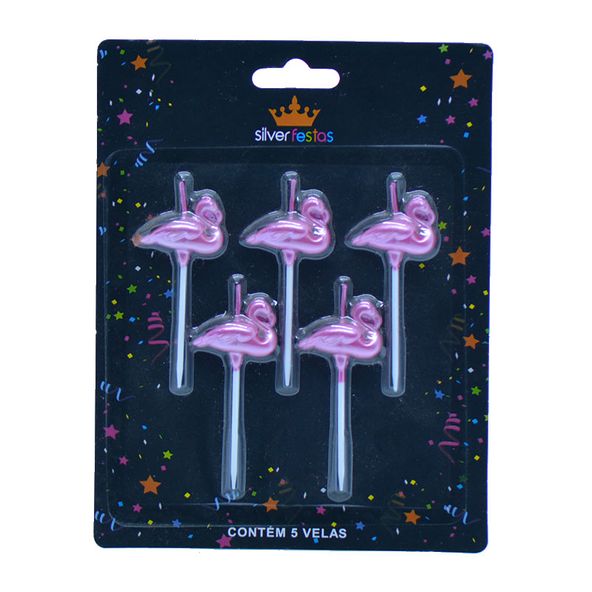 VELA-FLAMINGO-SILVER-METALIZADA-ROSA