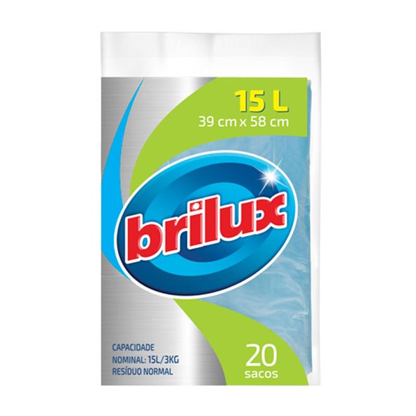 SACO-LIXO-BRILUX-15L