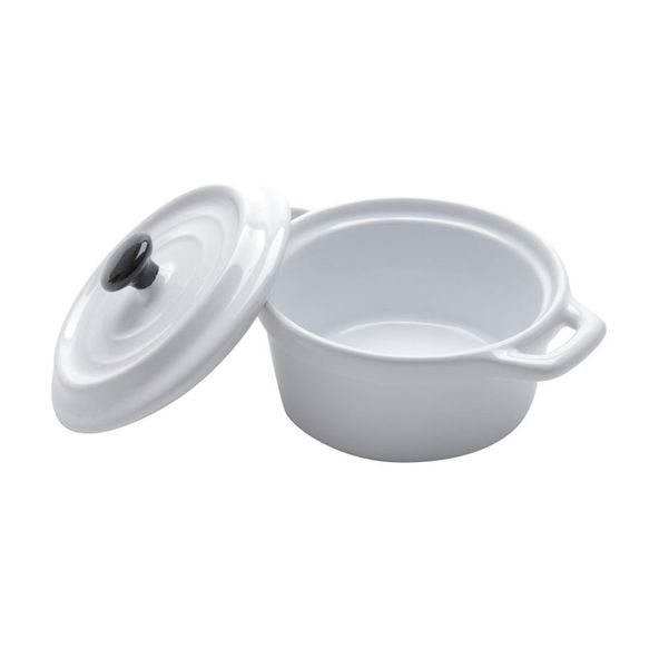 MINI-CACAROLA-PORC-BALCK-LID-BRANCA-13CM
