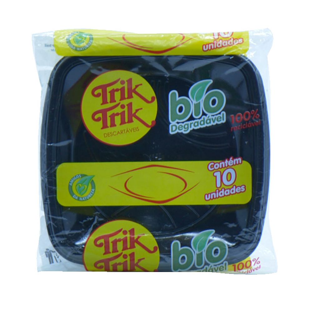 PRATO-QUADR-BIODEGRAD-TRIK-15CM-PRETO