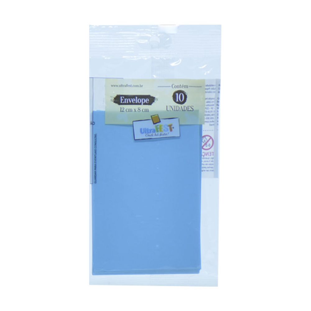 ENVELOPE-ULTRAFEST-12X8CM-AZC-10UN