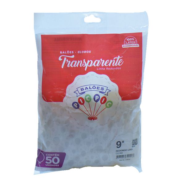 BALAO-PIC-PIC-9-RED-CLEAR-LISO-50UN
