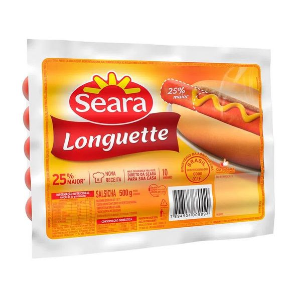 SALSICHA-LONGUETTE-SEARA-500G