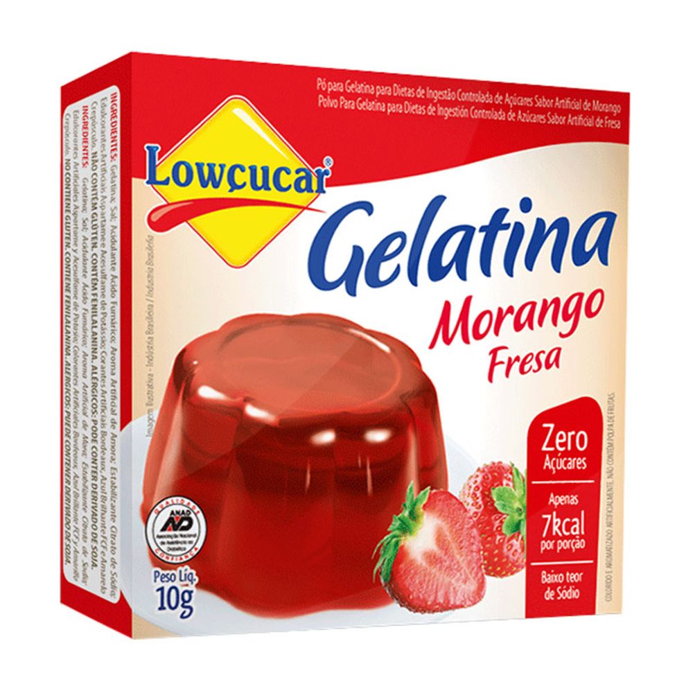 GELATINA-LOWCUCAR-MORANGO-10G