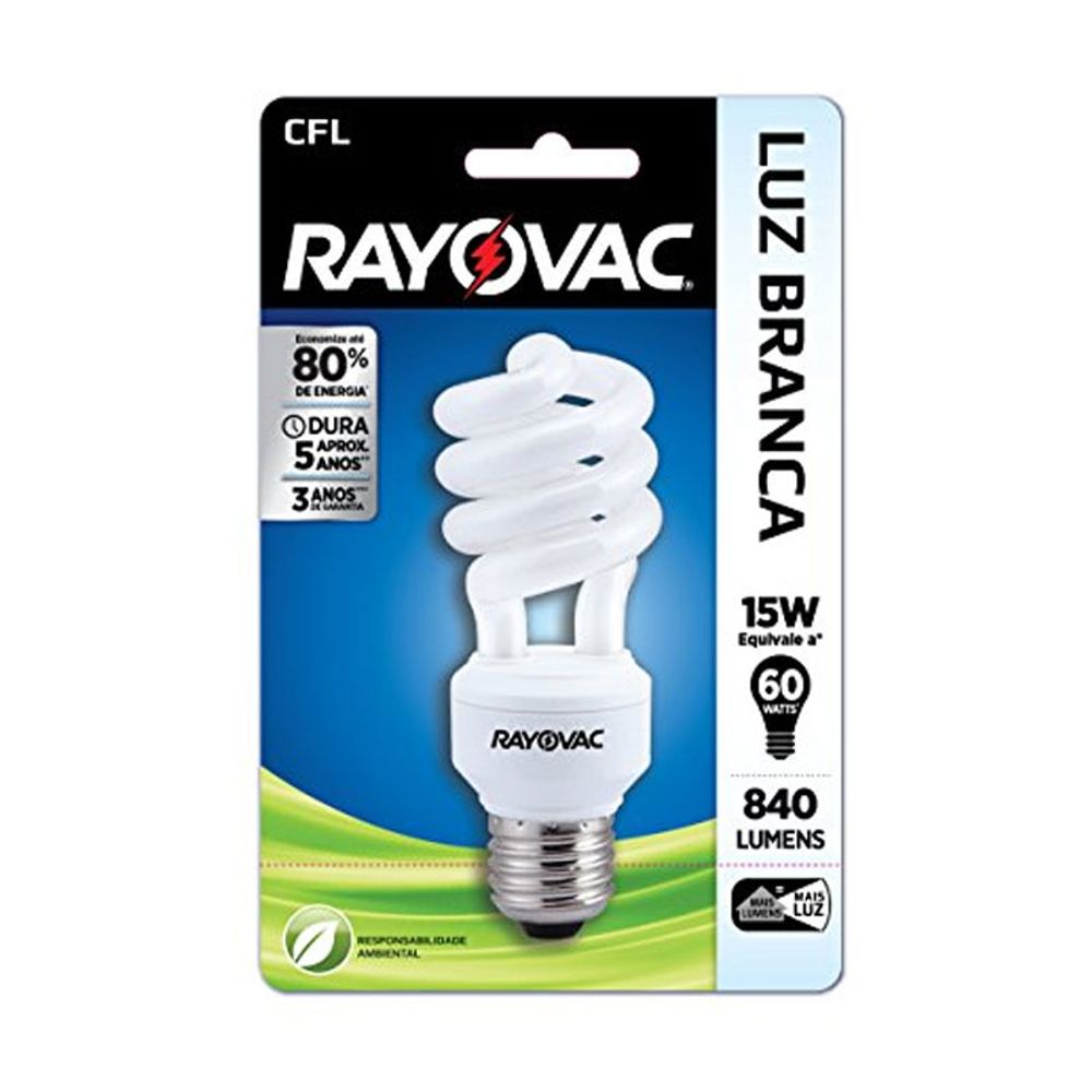 LAMP-RAYOVAC-PLELET-ESPIRAL-15W-220V