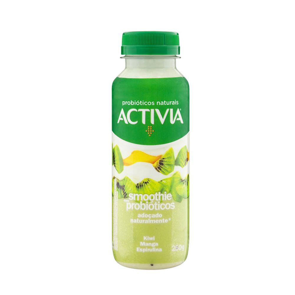 Iogurte Activia Líquido Smoothie Kiwi Danone 250g Azul Atacarejo