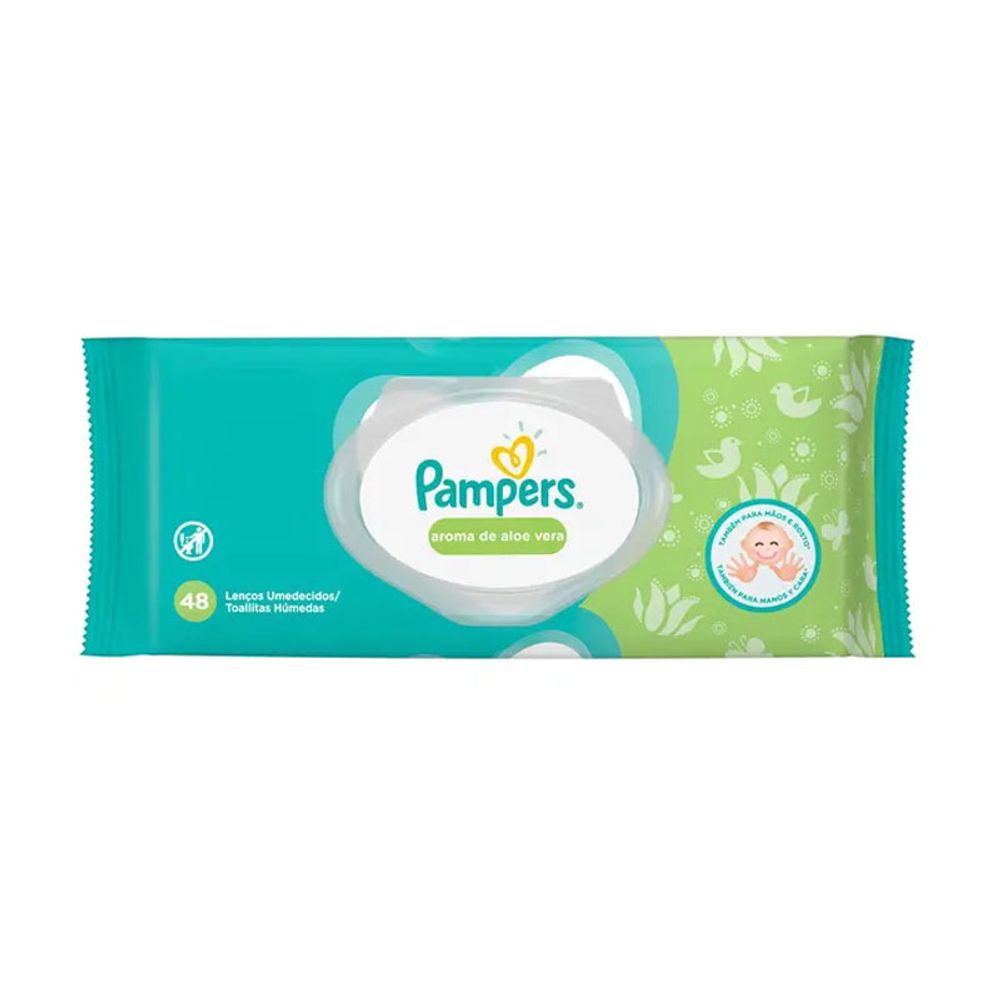 TOALHA-UMED-PAMPERS-ALOE-VERA