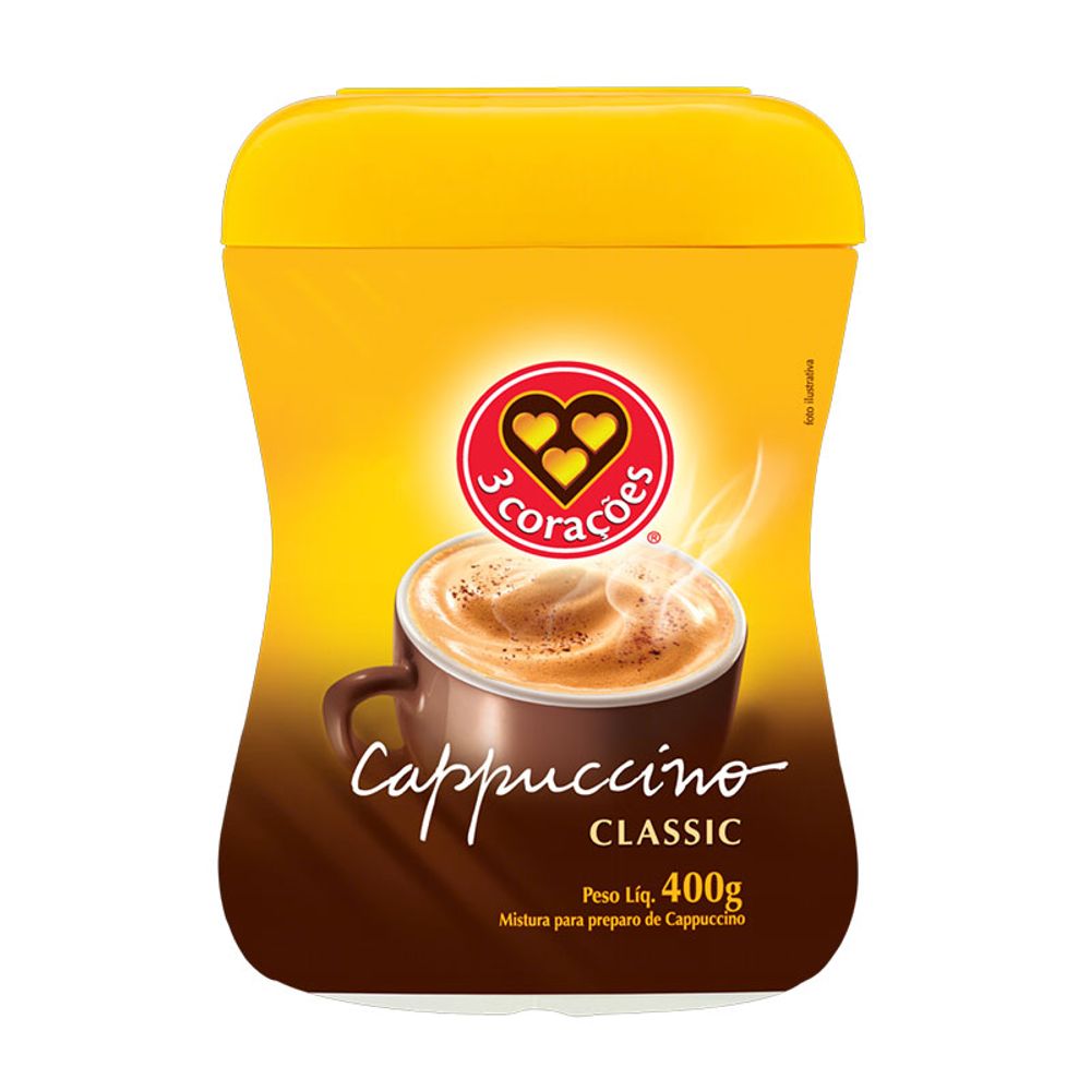 CAPPUCCINO-3-CORACOES-CLASSIC-400G-POTE