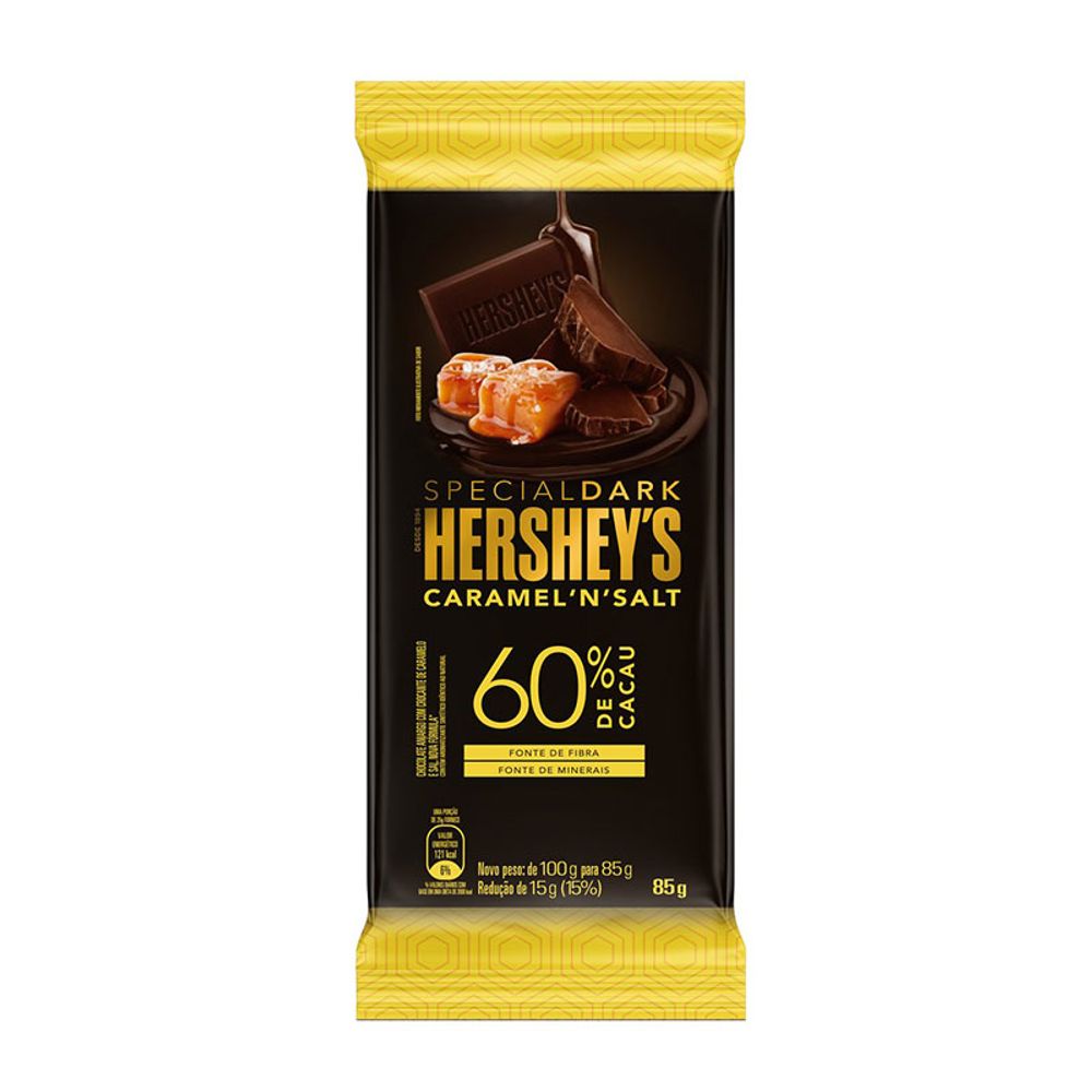 BARRA-CHOC-HERSHEYS-S-DARK-CAR-SALG-85G