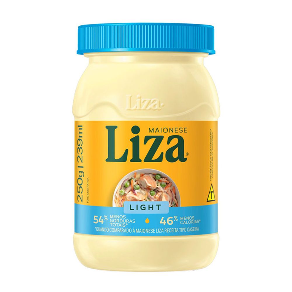 MAIONESE-LIZA-LIGHT-PET-250G