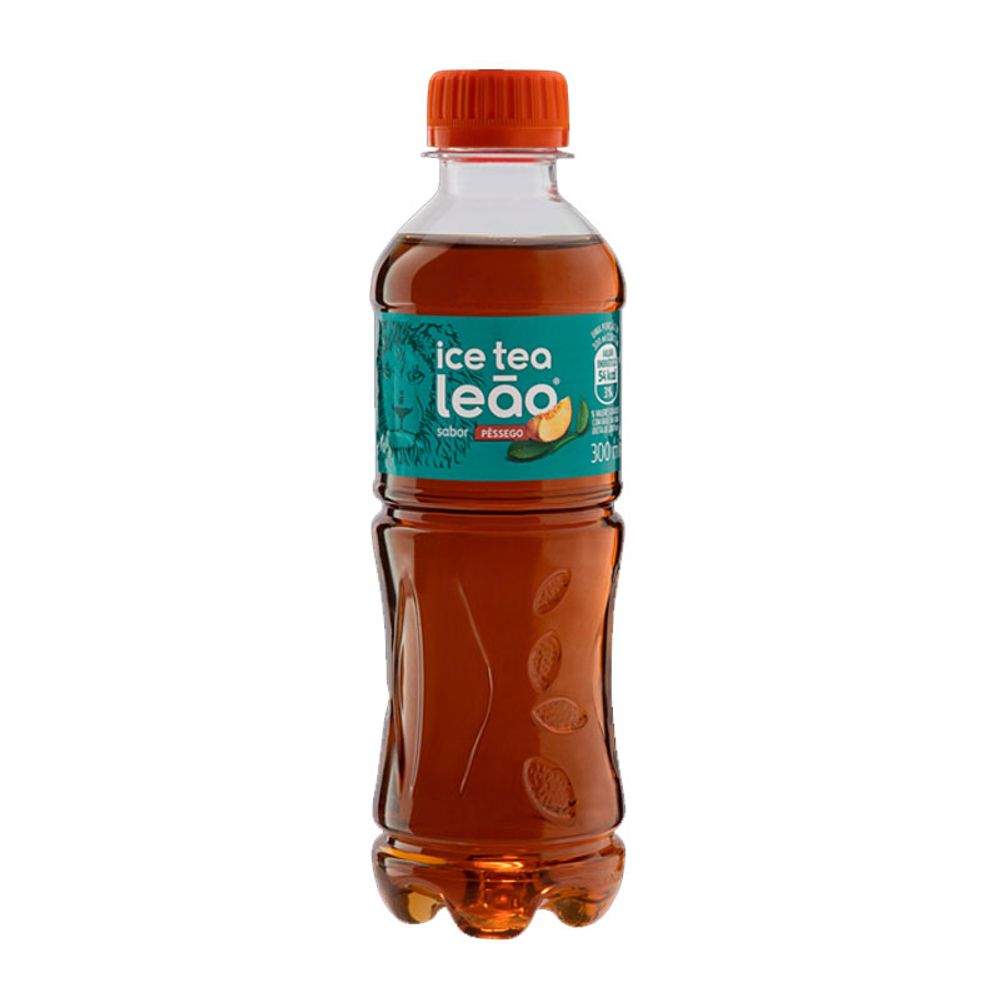 CHA-PRETO-ICE-TEA-PESSEGO-LEAO-GF-300ML