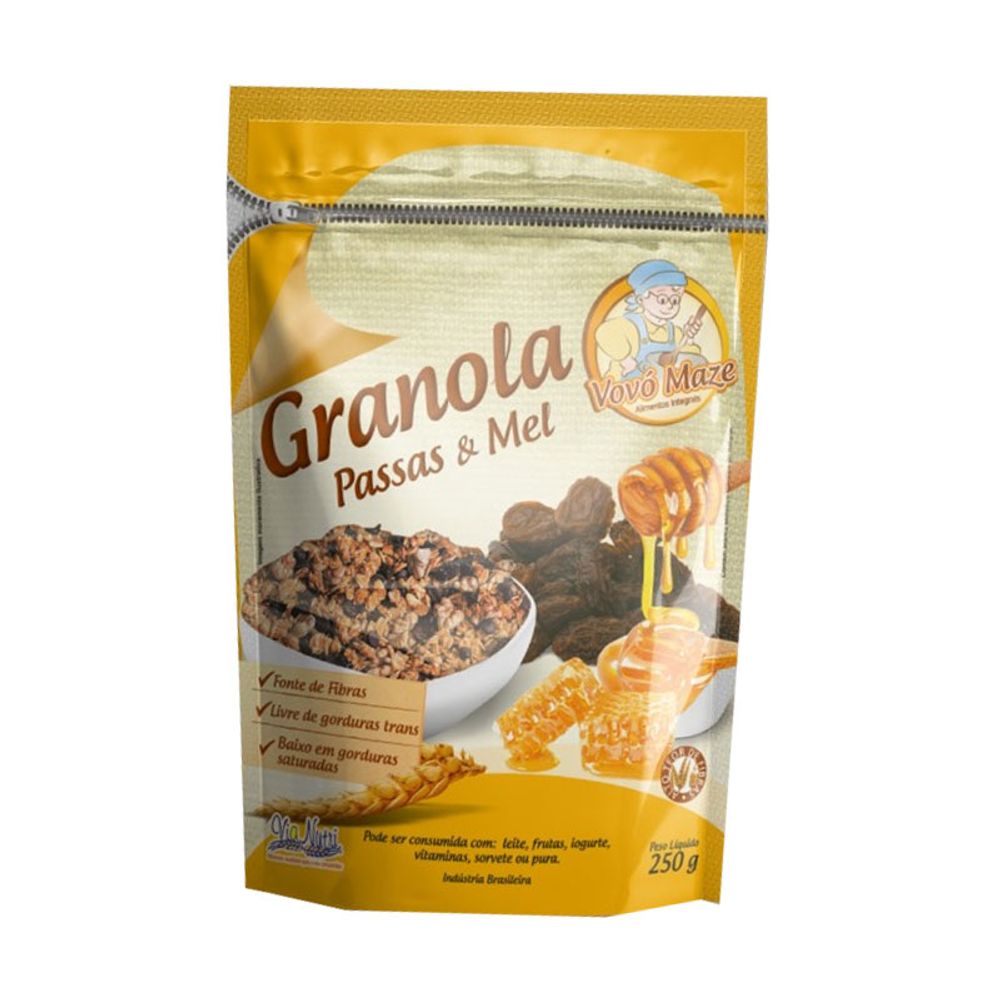 GRANOLA-PASSAS-E-MEL-VOVO-MAZE-250G
