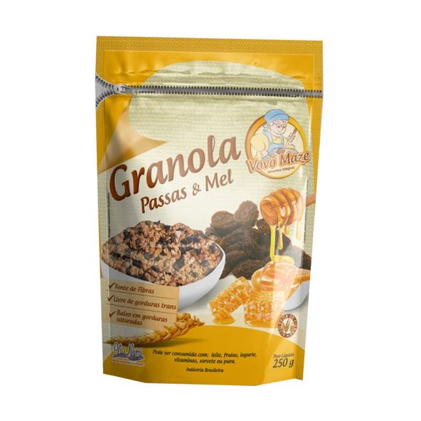 GRANOLA-PASSAS-E-MEL-VOVO-MAZE-250G