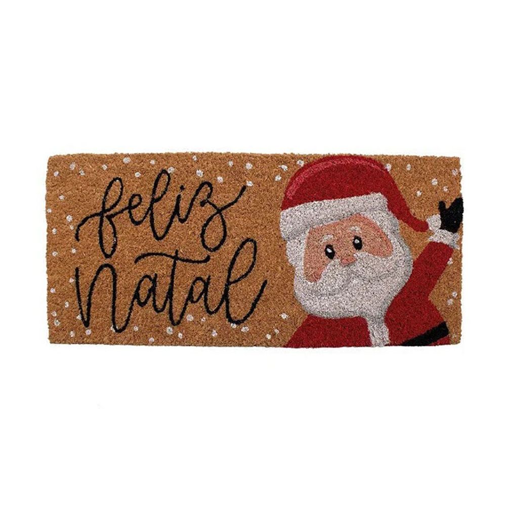 Capacho-Feliz-Natal-Noel-Juta-Vermelho-e-Branco