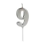 Vela-Pick-Silver-Nmero-9-Prata
