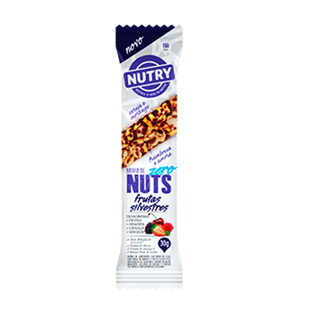 Barra de Cereal Nutry Zero Frutas Silvestre 30g - Azul Atacarejo