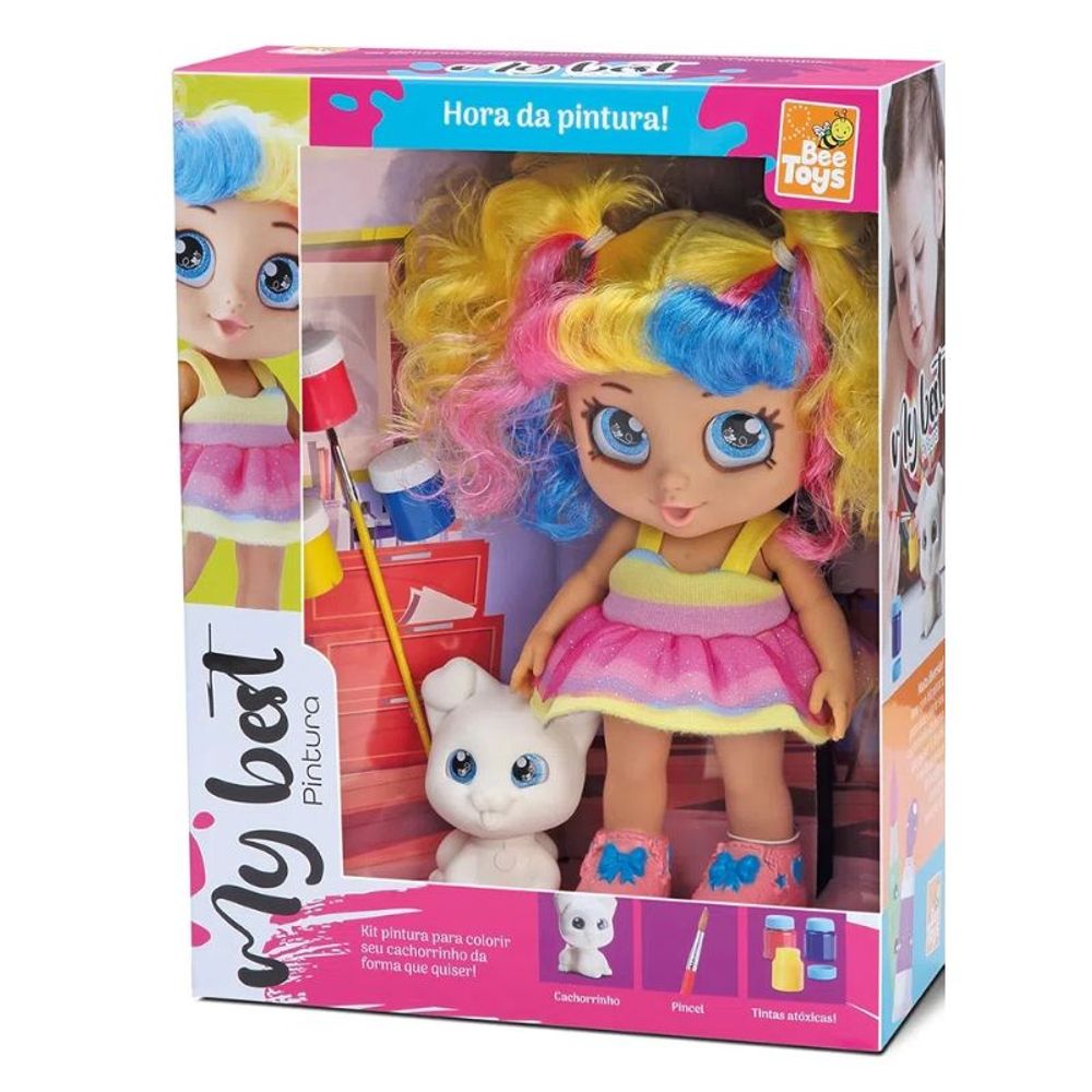 Boneca-My-Best-Bee-Toys-Pintura