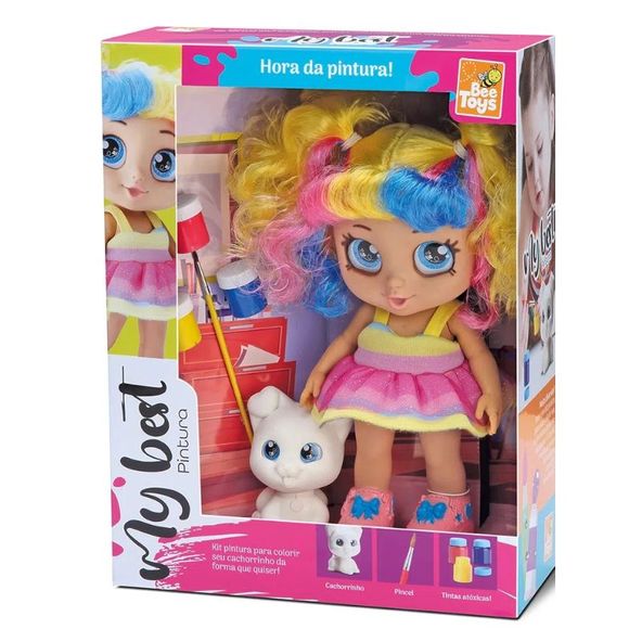Boneca-My-Best-Bee-Toys-Pintura